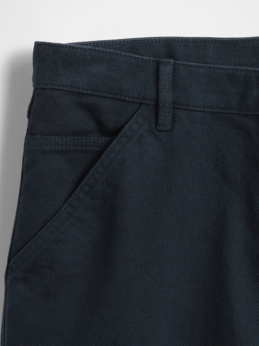 pantalon kaki utilitaire droit décontracté