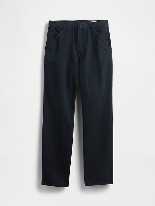 pantalon kaki utilitaire droit décontracté