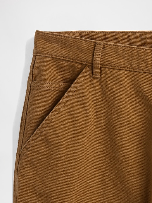 pantalon kaki utilitaire droit décontracté