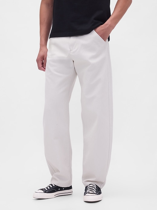pantalon kaki en toile