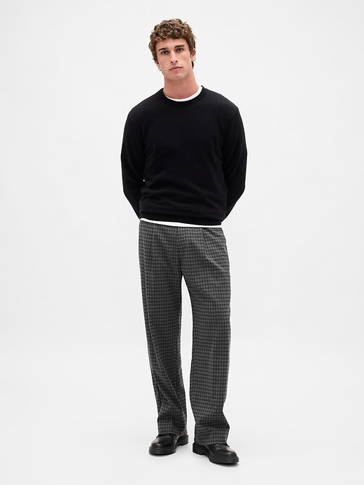 pantalon décontracté en laine mélangée 365