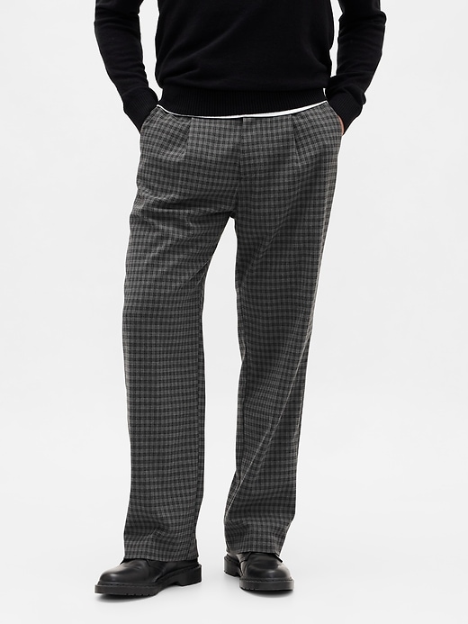 pantalon décontracté en laine mélangée 365