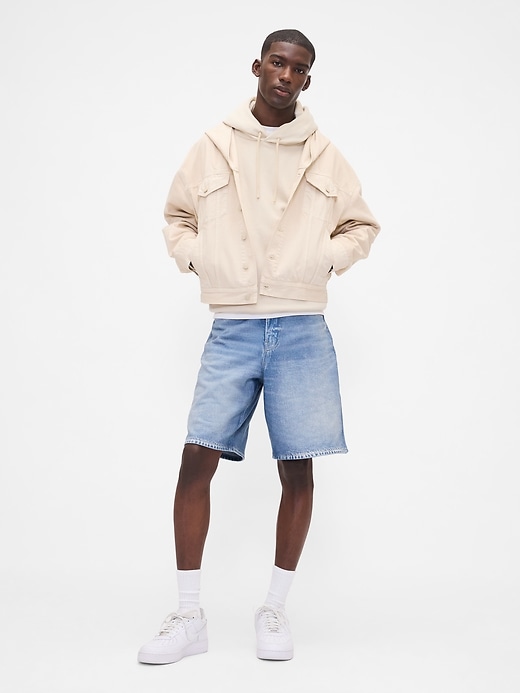 gap × bÉis short ample en denim tricoté pour adulte