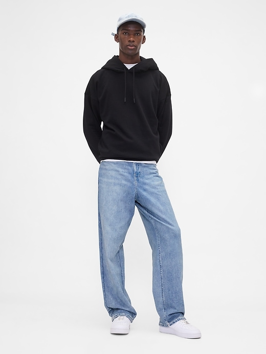 jean baggy en denim tricoté gap × bÉis