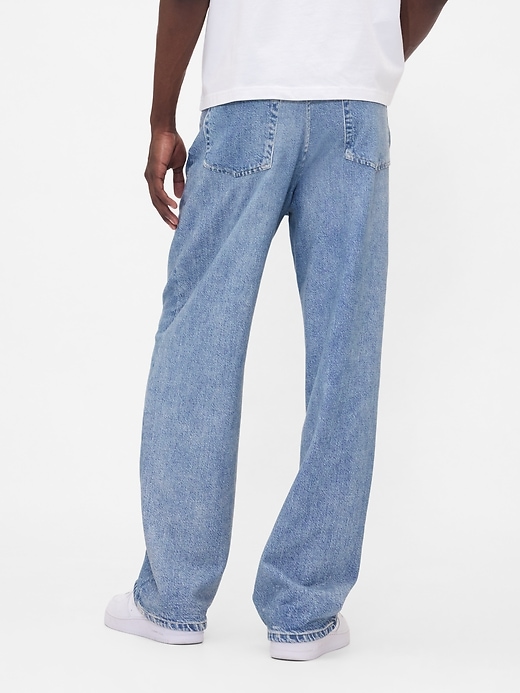 jean baggy en denim tricoté gap × bÉis