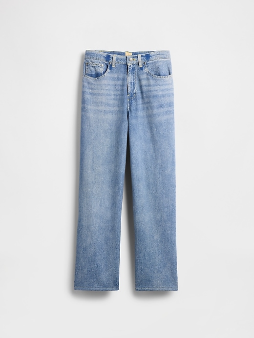 jean baggy en denim tricoté gap × bÉis