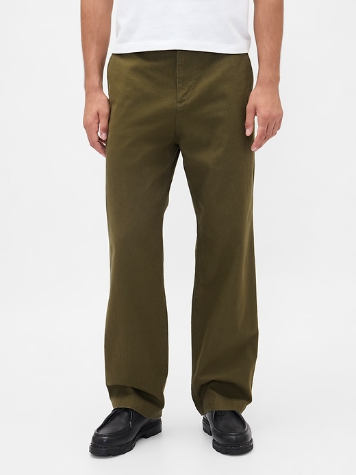 pantalons kaki modernes et amples