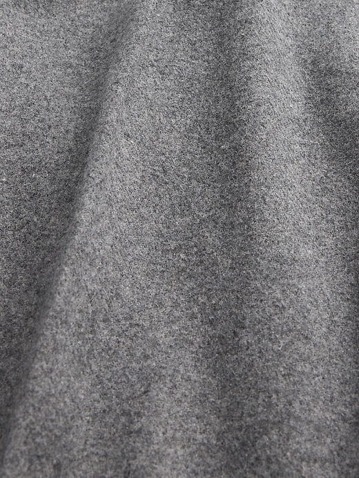 pantalon droit décontracté en laine mélangée