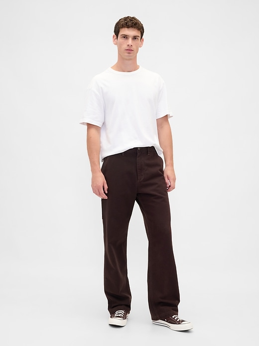 pantalon de charpentier ample en toile des années 90