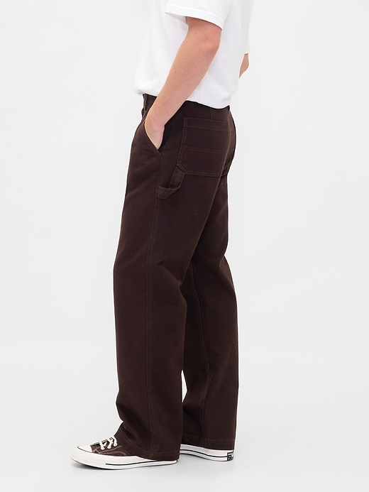 pantalon de charpentier ample en toile des années 90