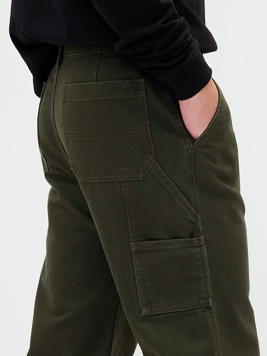 pantalon de charpentier ample en toile des années 90
