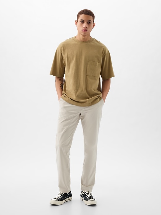 pantalon kaki slim hybride