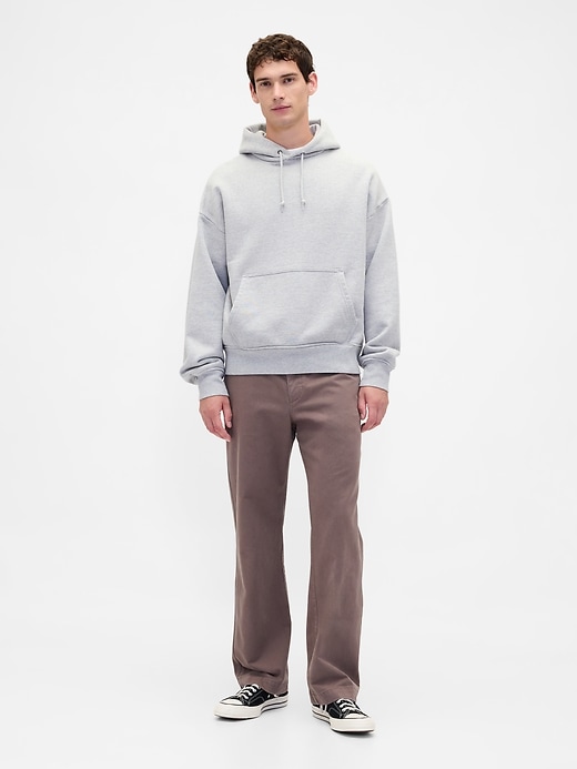 pantalon kaki ample en sergé épais des années 90