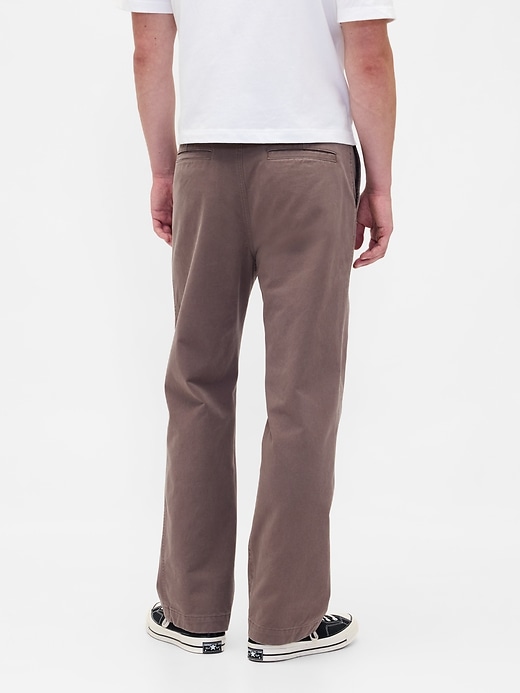 pantalon kaki ample en sergé épais des années 90