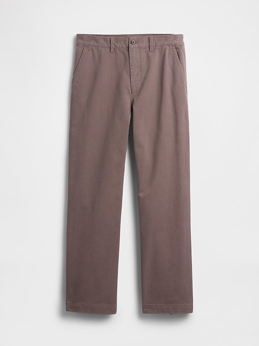 pantalon kaki ample en sergé épais des années 90