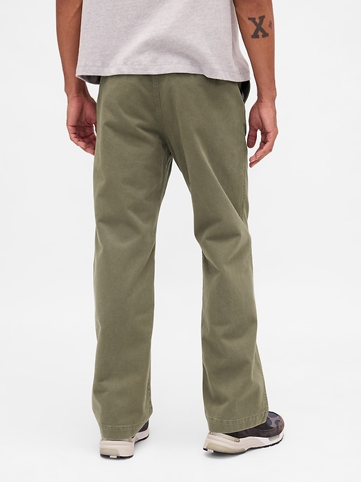pantalon kaki ample en sergé épais des années 90