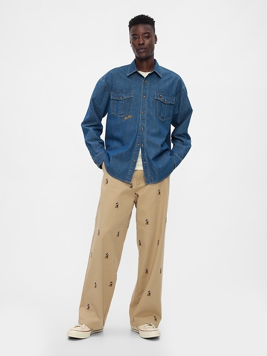 chemise western en denim gap × disney