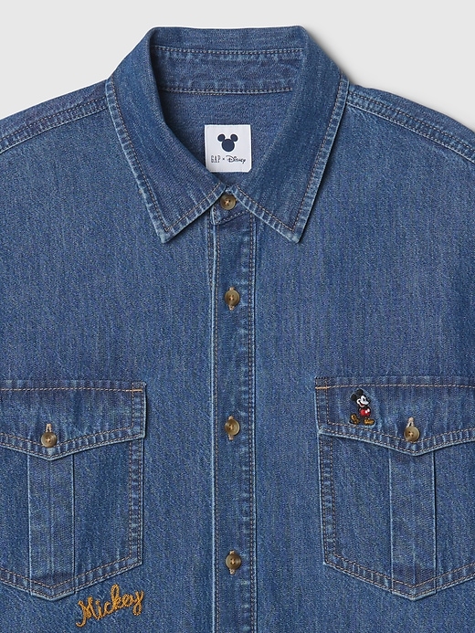 chemise western en denim gap × disney