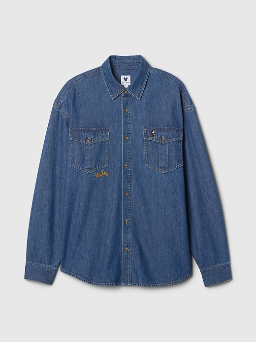 chemise western en denim gap × disney
