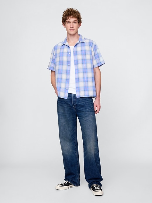 chemise en lin et coton