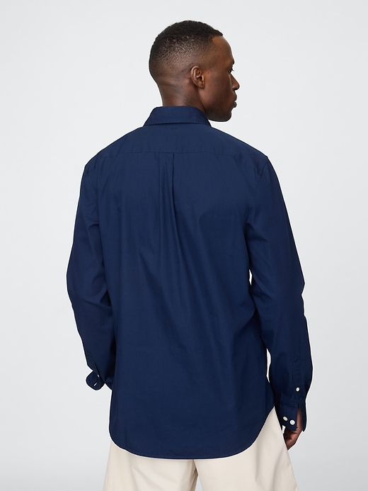 chemise classique en popeline de coton biologique