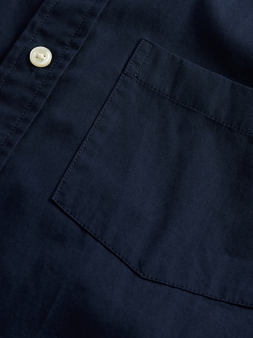 chemise classique en popeline de coton biologique