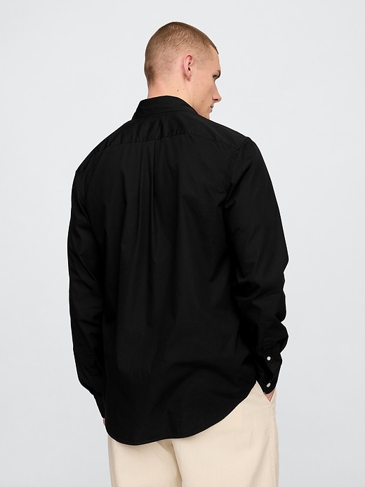 chemise classique en popeline de coton biologique