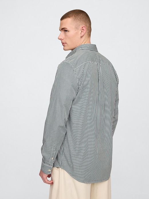 chemise classique en popeline de coton biologique