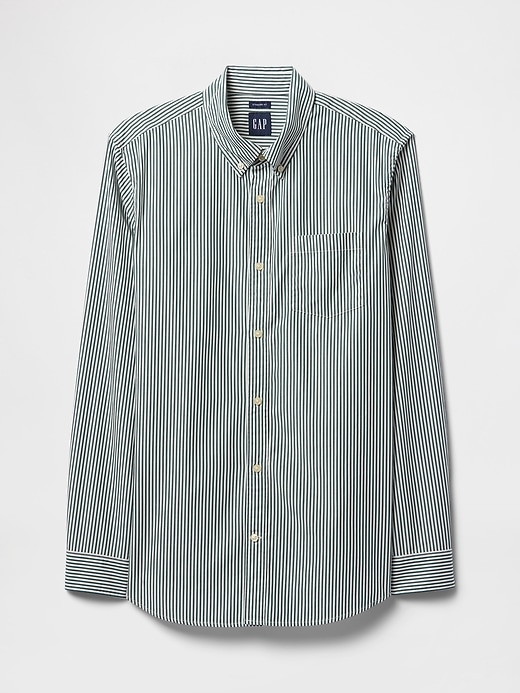 chemise classique en popeline de coton biologique