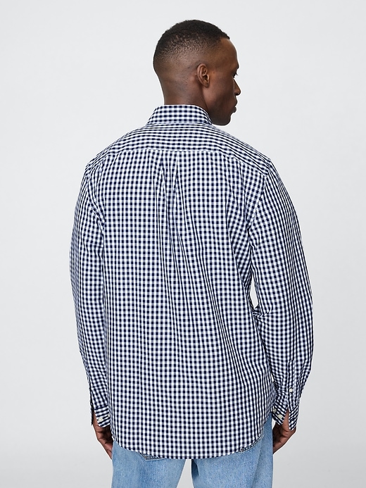 chemise classique en popeline de coton biologique