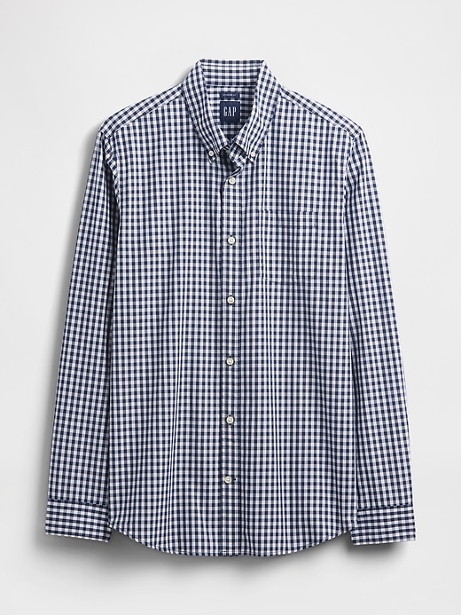 chemise classique en popeline de coton biologique