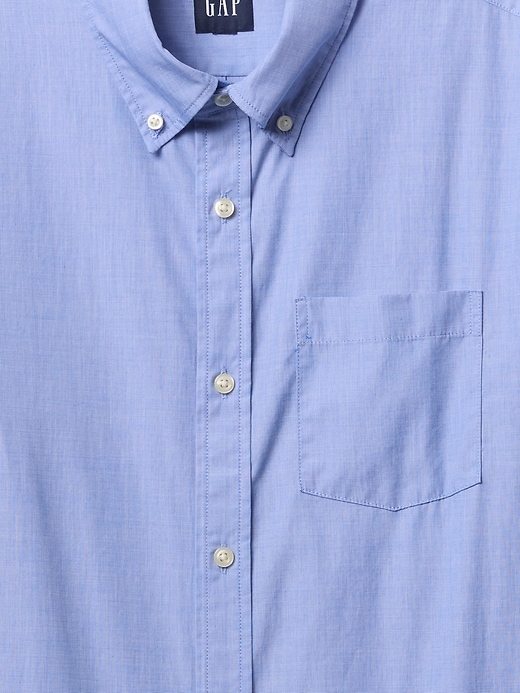 chemise classique en popeline de coton biologique