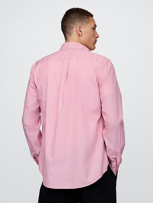 chemise classique en popeline de coton biologique