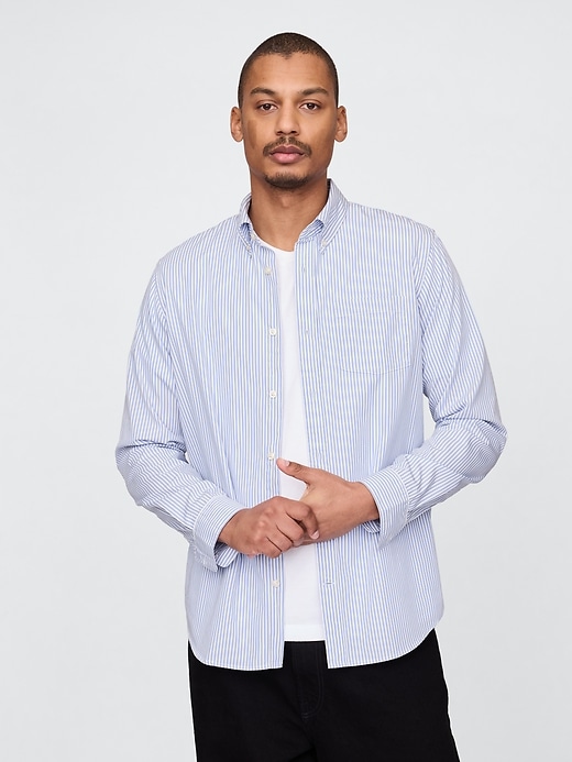 chemise classique en popeline de coton biologique