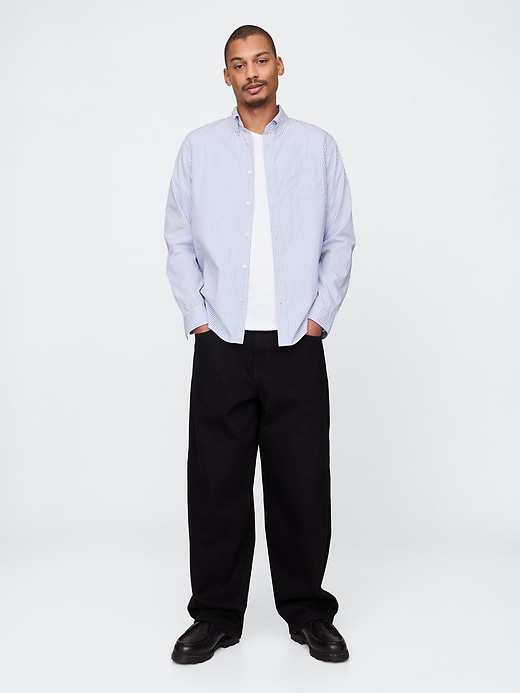 chemise classique en popeline de coton biologique