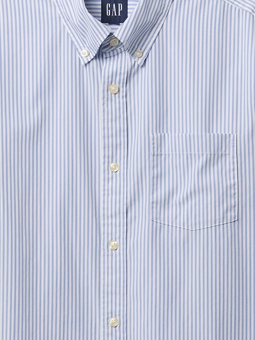 chemise classique en popeline de coton biologique