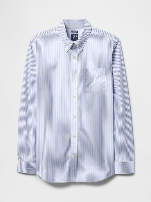 chemise classique en popeline de coton biologique