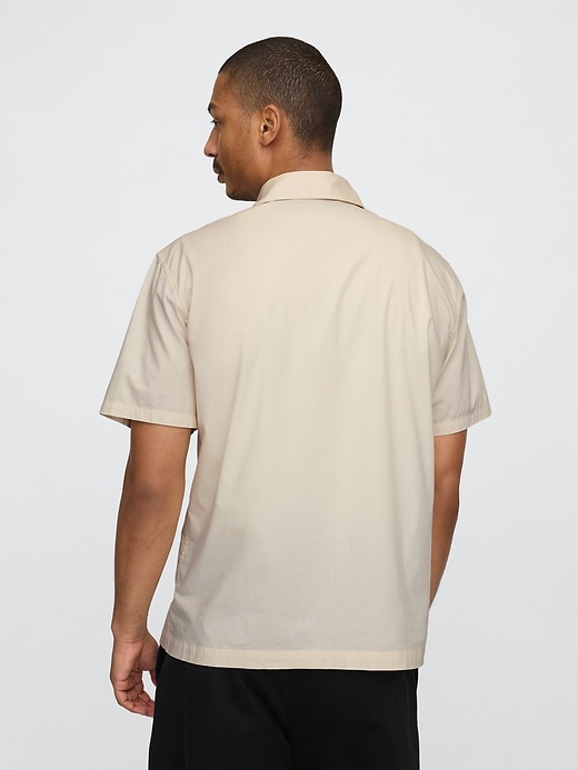 chemise en popeline à œillets