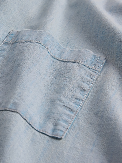 chemise en jean décontractée