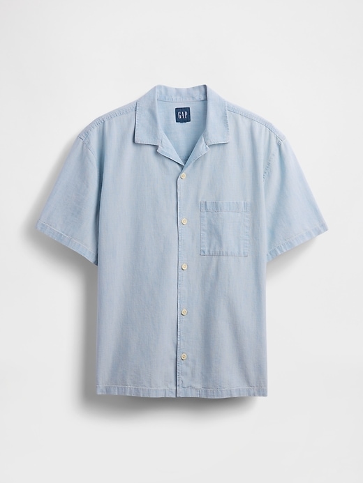 chemise en jean décontractée