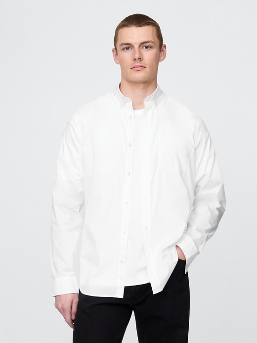 chemise en popeline coupe classique idéale pour toute la journée