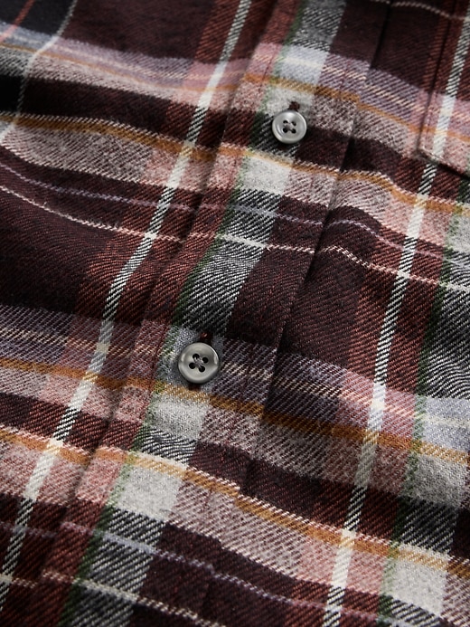 chemise décontractée en flanelle de coton biologique
