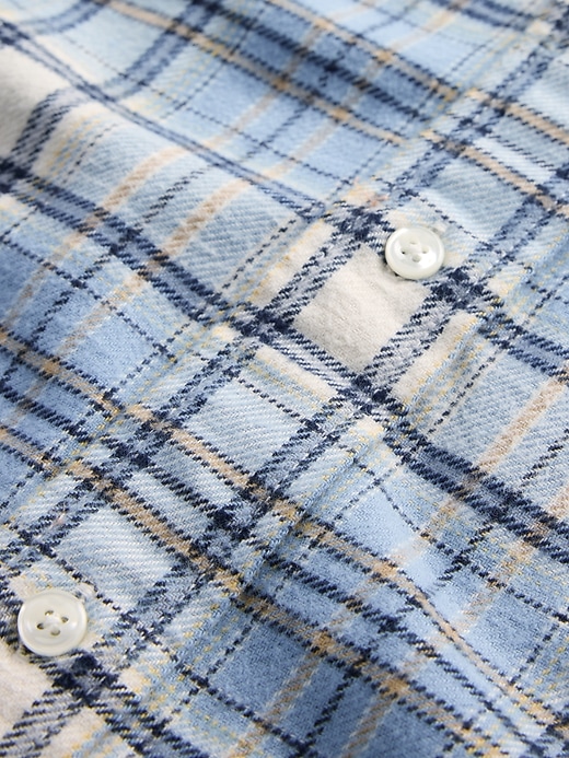 chemise décontractée en flanelle de coton biologique