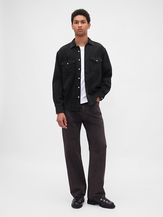 chemise décontractée en denim ultra-doux