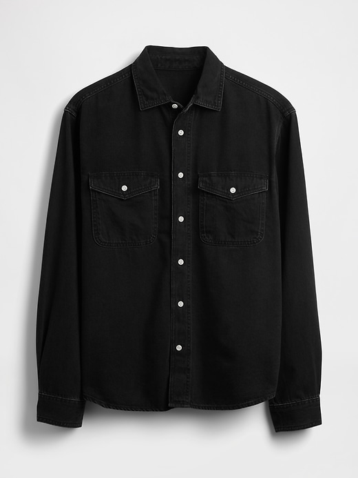 chemise décontractée en denim ultra-doux