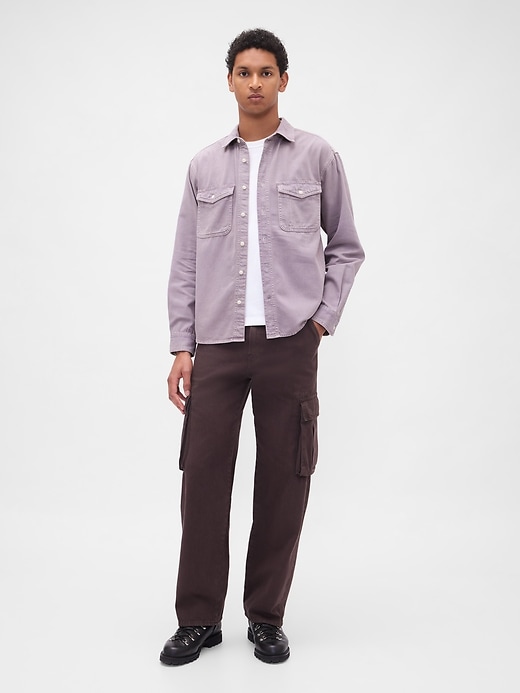 chemise décontractée en denim ultra-doux