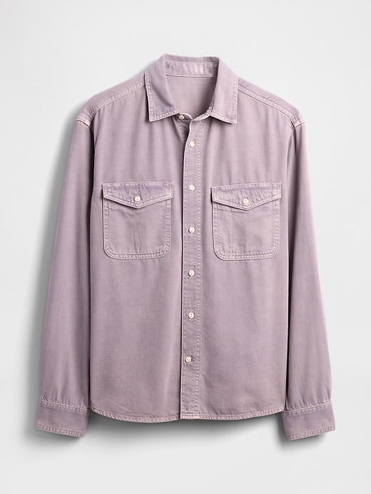 chemise décontractée en denim ultra-doux