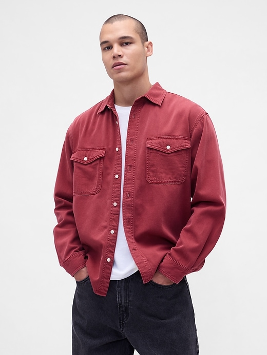 chemise décontractée en denim ultra-doux