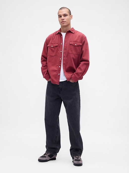 chemise décontractée en denim ultra-doux