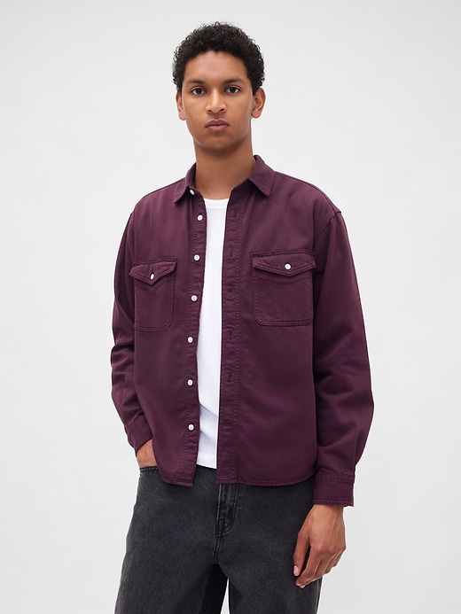 chemise décontractée en denim ultra-doux